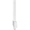 Ekena Millwork Eugene Architectural Grade PVC Gable Bracket, 72"W x 21"H x 2"D x 4"F, 7/12 Pitch GBP072X21X0204EUG00 - alternate 3